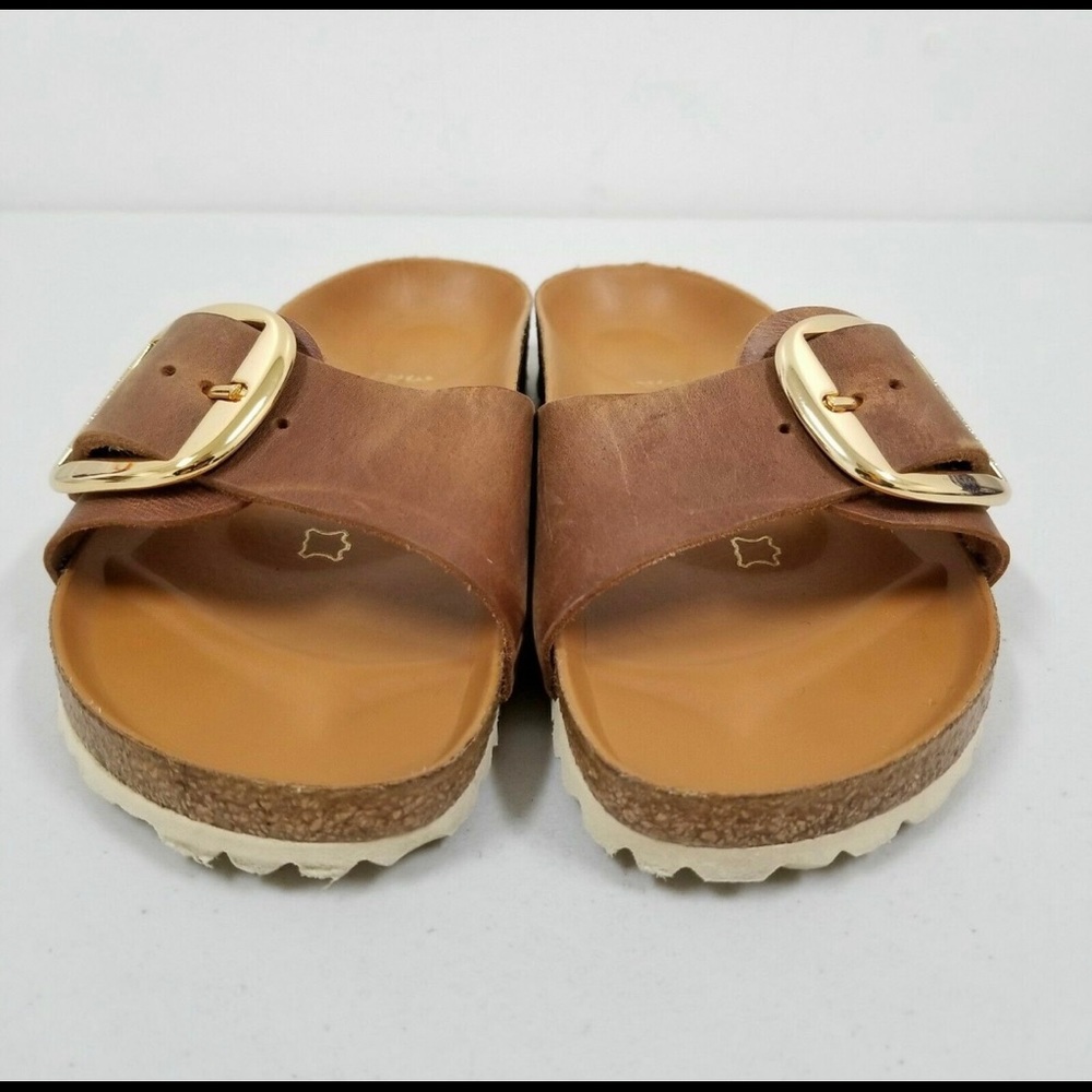 Birkenstock Madrid Big Buckle Cognac Narrow Width